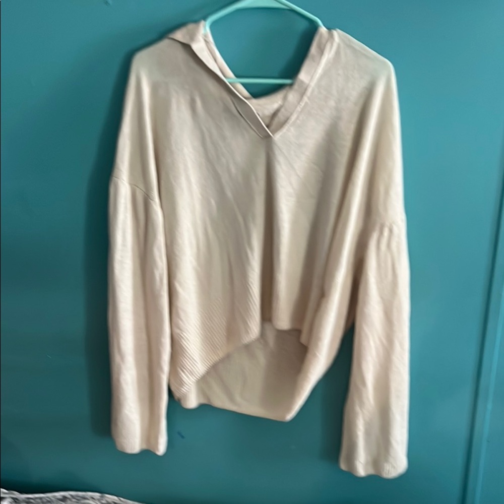 Cream Hooded Sweater